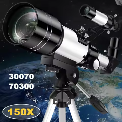 Professional Astronomical Telescope F30070 Monocular 150 Times Zoom HD Night Vision View Moon Star A