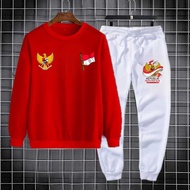 MERAH Mega gd-12 ADULT LONG SUIT RED WHITE AUGUST 17 80 ASGARD777 SIZE M/L, XL Quality