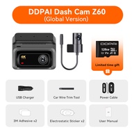 DDPAI Dash Cam Z60 3CH Support Rear And Interior Dash Cam With GPS 5Ghz Wifi ADAS Nightvision Dash C