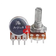 Mono potentiometer A-plus brand/ 3pin 1k, 5k, 10k, 20k, 50k, 100k, 250k, 500k, 1m