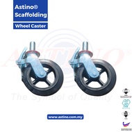ASTINO CASTER WHEEL ( 8 IN ) WITH BRAKE SCAFFOLDING ( 1 SET - 4 PCS ) CIDB APPROVED ( 5 KG X 120 X 2
