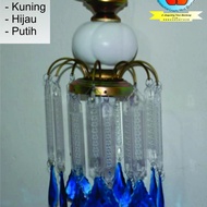 Lampu gantung hias/lampu ruang tamu/lampu akrilik kristal/daun biru