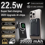 【3C Certification】Magnetic 3C Powerbank Fast Charging 20000mAh 22.5W Wireless Mini Powerbank Built-i