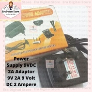 Adapter 9 DC 2 Ampere Power Supply 9VDC 2A