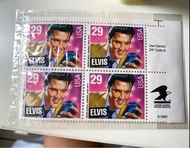 貓王皮禮士郵票 有四張全新有膠袋裝住 $50/1