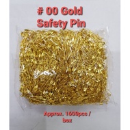 Safety Pin Gold / Perdibles / Pardible  x box (sewing material)