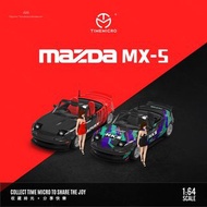 [訂購] 1∶64 車模 人偶+ MAZDA MX-5 ADVAN/HKS塗裝 合金汽車模型