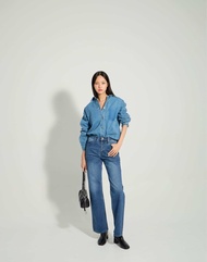 BOURNES - Steel Blue Straight Jeans ยีนส์ทรงกระบอก