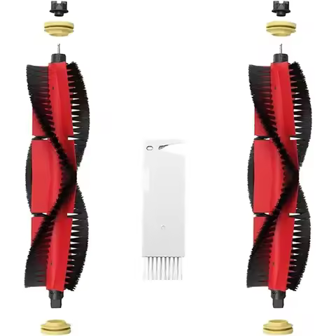 2 Main Brushes+1 Cleaning Brush For Xiaomi Roborock S5 Max, S6 Pure, S6 Max, S6 MaxV, S65, S60, S6, 