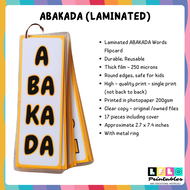 ABAKADA FLIPCARD / FLASHCARD : LAMINATED ABAKADA