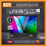 Asus VivoBook Pro 16X OLED M7600Q-EL2051TS /2059TS (R7 5800H/R9-5900HX,512GB SSD,16GB,RTX3050Ti 4GB,