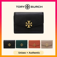 Tory Burch Kira Mix Material Medium Flap Wallet 55340 Orange