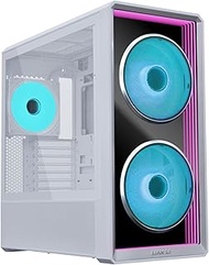 Lian Li LANCOOL 217 INF Infinity Mirror Computer Case, Mid-Tower ATX PC Case w/ 3 Pre-Installed Fans
