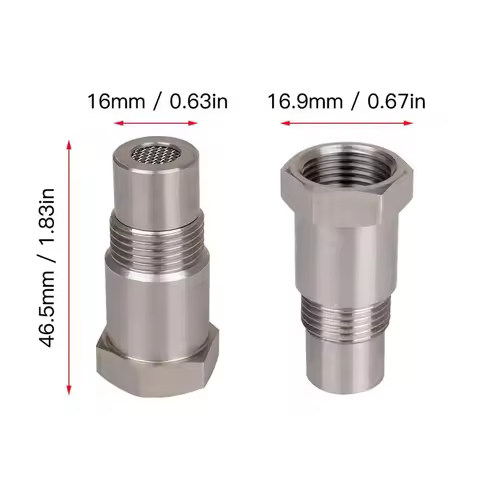 2PCS Off-Road Performance Oxygen Sensor Adapter M18X1.5 CEL Fix O2 Sensor for Catalyst CSV Auto Part