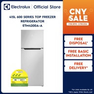 Electrolux ETM4200A-A 415L 600 Series Top Freezer Refrigerator, Silver 2-Door Fridge With 2 Years Wa