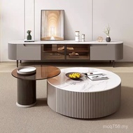 Glass Small Apartment Round Living Room Large Small Tea TV Cabinet Coffee Table Household Modern Sim