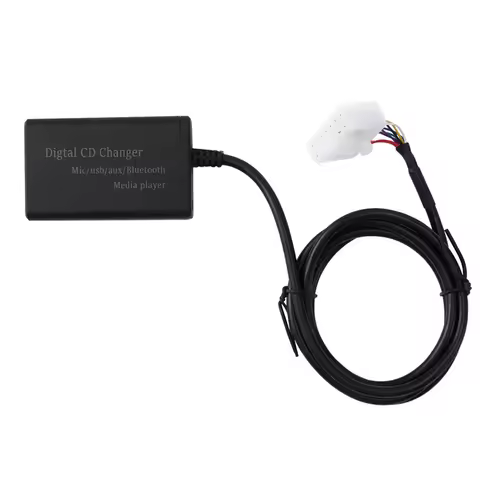 Highly Recommended (5+7)Pin Car Digital Music CD Changer Adapter USB AUX Bluetooth Music Disc Box Fo