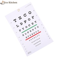 [Eco Kitchen] Premium Snellen Eye Chart Wall Chart Plastic Waterproof Snellen Charts For Eye Test Ex