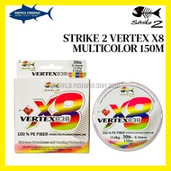 STRIKE 2 VERTEX X8 MULTICOLOR 150M FISHING LINE