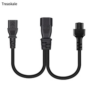TREA Y-splitter Power Line C14 to C5+C13 Connector Adapter Cord Power Extension Cable