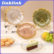 Dessert Plate High-end Appearance Kitchen Supplies Home Fruit Plate Easy To Clean Tableware Light Luxury Fruit Plate Stacking Storage Plate Desktop Fruit Plate inklink_sg