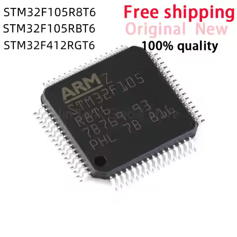 (1piece)100% New STM32F105R8T6 STM32F105RBT6 STM32F412RGT6 STM32F105 R8T6 STM32F105 RBT6 STM32F412 R