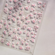Sticker Tomoni 5D cherry blossom nail Sticker Big 4872. Nail rattan.