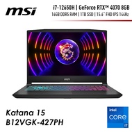 Original Brand ▨ Katana 15 B12VGK-427PH Laptop (i7-12650H / 4070 16GB RAM 1 SSD 15.6 FHD IPS)