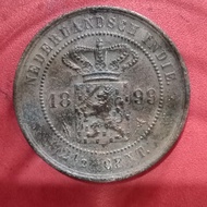 Koin kuno benggol 2,5 cent Nederlandsch Indie 1899 uang logam TP19cg