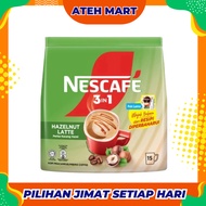 NESCAFE 3IN1 Hazelnut Latte Instant Premix Coffee Kopi Pracampuran 15sX23g HALAL