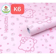 QZ-K6 Wallpaper PVC 10m*45cm Waterproof Self-adhesive Home Decoration Living room Bedroom Office