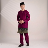BAJU MELAYU WARISAN TELUK BELANGA COTTON - 3 (NO SAMPIN)