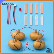 KKGOO Electricity Experiments Science Kit, Potato Powered STEM Experiment Kit Fruit Battery Science 