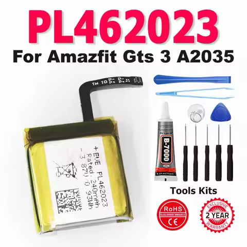 NEW PL462023 For 240mAh PL462023 Battery For Amazfit Gts 3 A2035 Smart Sports Watch+TOOLS