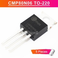 5pcs CMP80N06 TO-220 CMP 80N06 TO220 60V/80A N-channel MOSFET Transistor new original IC