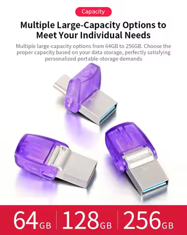 Kingston DataTraveler microDuo 3C USB 3.2 Type-C Flash Drive 64GB 128GB 256GB Max 200Mb/s Portable P