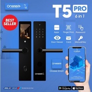 Onassis smart lock t5 pro dengan camera viewer-kunci digital onassis