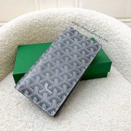 (Brand new) Goyard Saint-Lambert Long Bifold Wallet in Grey Goyardine Canvas
