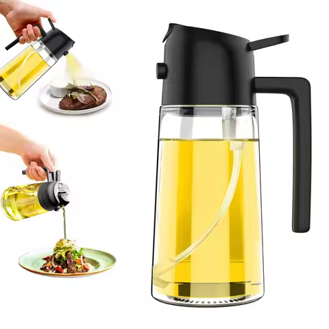 Kitchen Oils Spray Olive Oil Cruet Spray Home Kitchen Air Fryer Spray Camping BBQ Cooking Plastic Oi