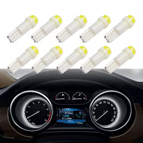 Auto LED T5 17 37 73 74 W2 X 4.6d COB 1 SMD DC 12V Car dashboard warning indicator lights Instrument