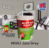 9930J JAZZ GREY   1L / 5L /18L  NIPPON PAINT (EASYWASH) - INTERIOR PAINT /   Cat Rumah Dalam