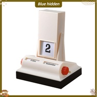 ปฏิทินถาวรหน้าอัตโนมัติเปิดปฏิทิน2025วินเทจถาวรปฏิทินตั้งโต๊ะรายปีแสดงเดือนวันที่สำหรับตกแต่งบ้านสำน