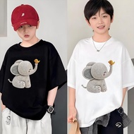 Lsingers Kids Unisex Kids T-shirt Short Sleeve Cute Knitted Elephant Design Distro Cool Premium (6-1