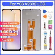 Original LCD with Frame For VIVO Y03 V2332/Y03T LCD Display Touch Screen Display Replacement