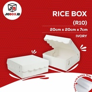Rice Box Rice Box R10 20 x 20 Ivory Food grade material Food Cardboard/ Rice Box/ Rice Box/ Rice Car