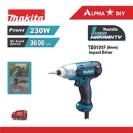 MAKITA Pemutar Skru Impak Elektrik TD0101F Impact Driver 230W 1/4" Drill Hand Hammer LED Screw