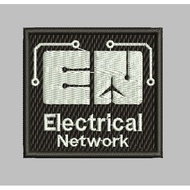 HD-R58 PATCH LOGO ELECTRICAL NETWORK EMBROIDERY ACCESSORIES BET/ EMBLEM