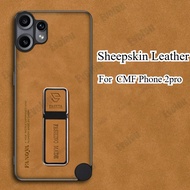Sheepskin Leather Case for Nothing CMF Phone 2 Pro Case for CMF Phone2pro Luxury Matte Silicone Bump