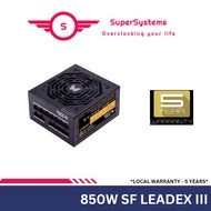 [PCIE 5.0 READY] SUPERFLOWER LEADEX III GOLD 850W PSU PCIe5.0* 80 PLUS FULLY MODULAR POWER SUPPLY UN