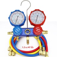 สารทําความเย็น Manifold Gauge ชุดวินิจฉัยเครื่องปรับอากาศเครื่องมือ Hook ท่อสําหรับ R410A R22 R404A